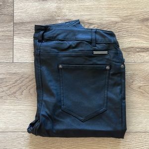 ILTM (I love Tyler Madison) black leathery stretch pants (NWOT)